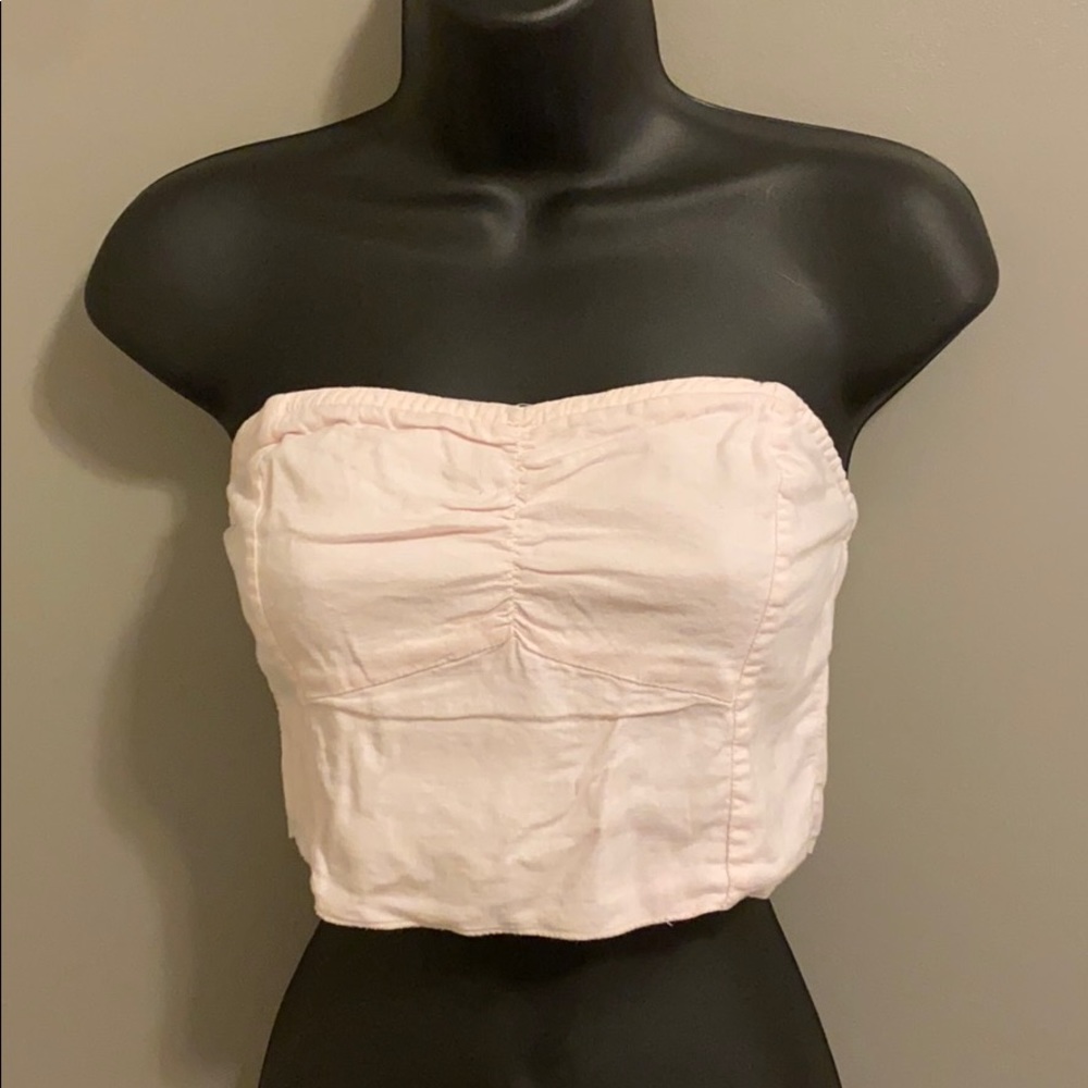 Strapless Pink bandeau top